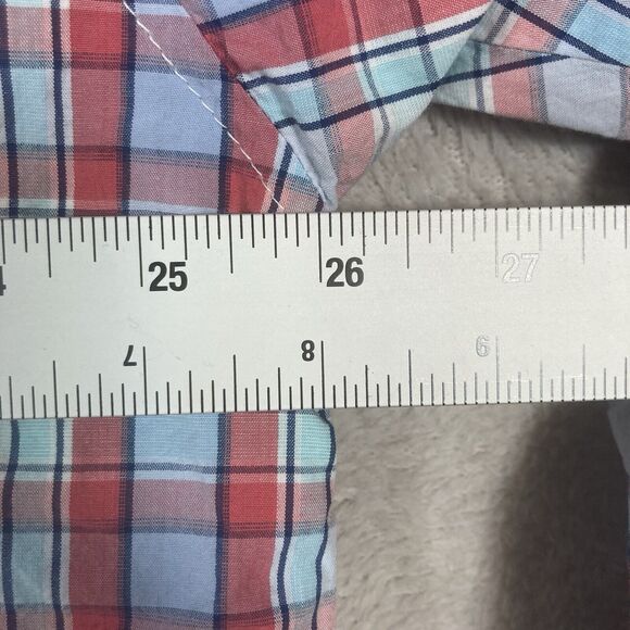 Columbia Shirt Mens Extra Large XL Red White Plaid Super Bonehead Fishing PFG - Picture 7 of 9